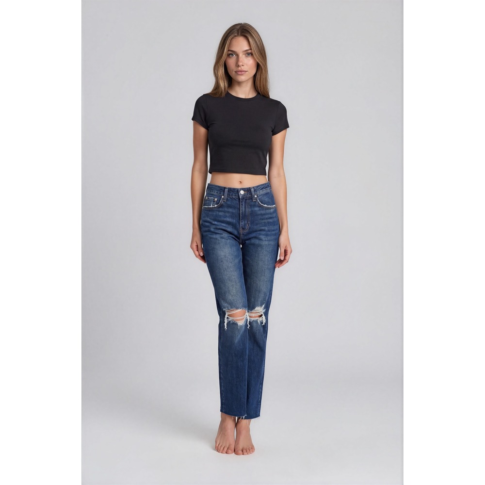 Pistola Cassie Super High Rise Straight Jeans